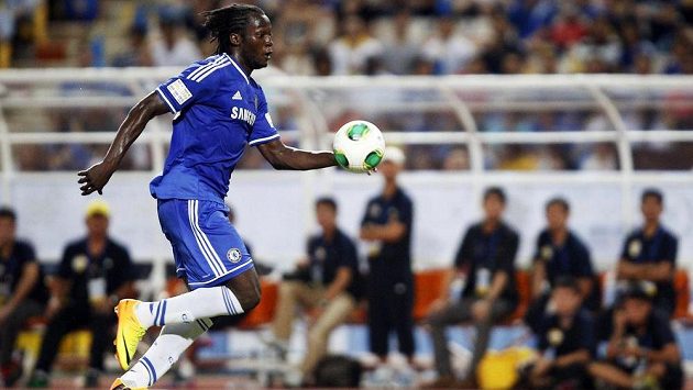 Útočník Chelsea Romelu Lukaku. Útočník Chelsea Romelu Lukaku.