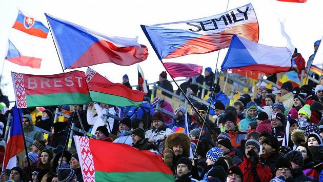 Vyprodaná Vysočina aréna při Světovém poháru v biatlonu Vyprodaná Vysočina aréna při Světovém poháru v biatlonu