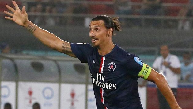 Hvězda Paris Saint-Germain Zlatan Ibrahimovic. Hvězda Paris Saint-Germain Zlatan Ibrahimovic.