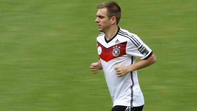 Kapitán německé fotbalové reprezentace Philipp Lahm. Kapitán německé fotbalové reprezentace Philipp Lahm.