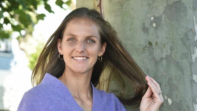 Karolína Plíšková při prezentaci turnaje na Štvanici. Karolína Plíšková při prezentaci turnaje na Štvanici.