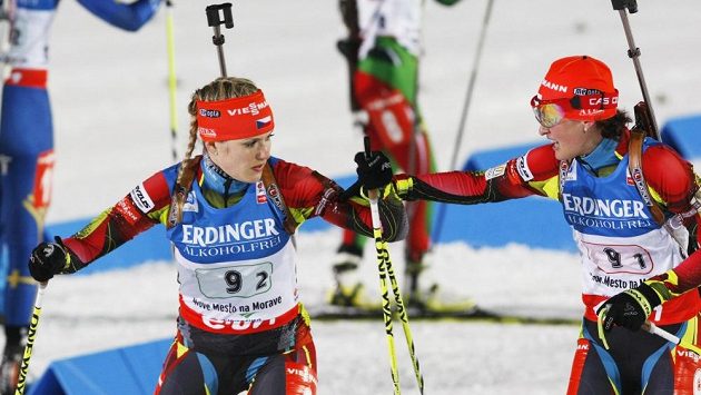 Biatlonistka Veronika Vítková. Biatlonistka Veronika Vítková.