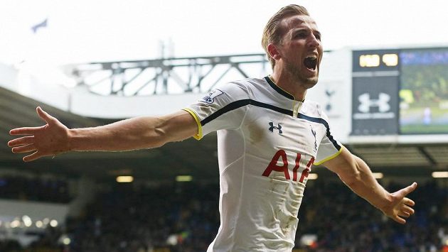 Harry Kane z Tottenhamu se raduje z gólu. Harry Kane z Tottenhamu se raduje z gólu.