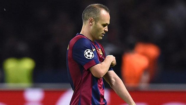 Záložník Barcelony Andrés Iniesta během finále Ligy mistrů proti Juventusu. Záložník Barcelony Andrés Iniesta během finále Ligy mistrů proti Juventusu.