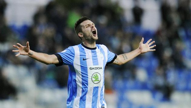 Michal Ďuriš dal proti Brnu dva mladoboleslavské góly. Michal Ďuriš dal proti Brnu dva mladoboleslavské góly.