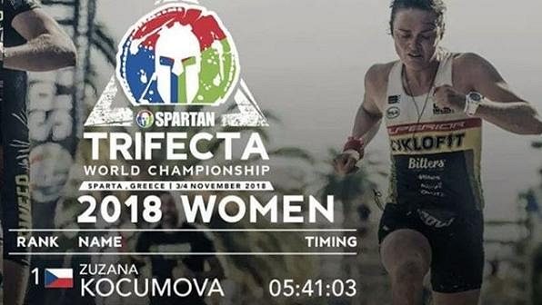 Zuzana Kocumová je mistryní světa v trifektě Spartan Race. Zuzana Kocumová je mistryní světa v trifektě Spartan Race.