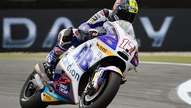 Karel Abraham na stroji Ducati Karel Abraham na stroji Ducati