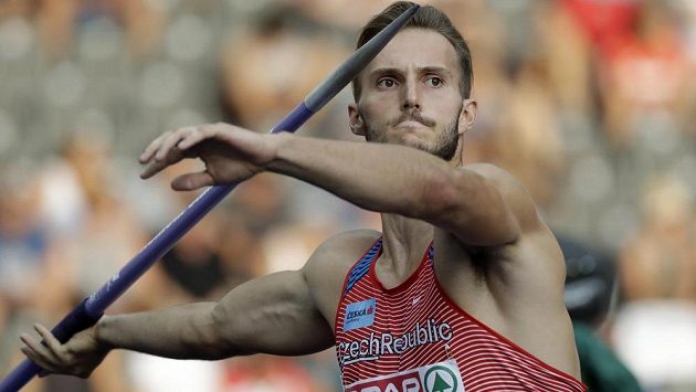 Desetibojař Jan Doležal při oštěpu během mistrovství Evropy v Berlíně. Desetibojař Jan Doležal při oštěpu během mistrovství Evropy v Berlíně.