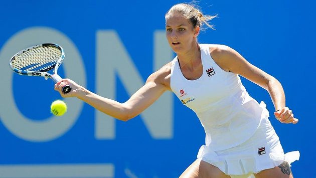 Karolína Plíšková v Eastbourne. Karolína Plíšková v Eastbourne.