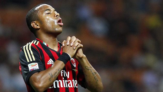 Útočník AC Milán Robinho. Útočník AC Milán Robinho.