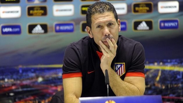 Trenér Atlétika Diego Simeone. Trenér Atlétika Diego Simeone.