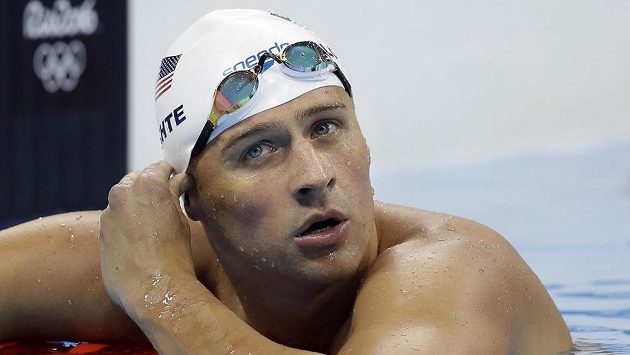 Americký plavec Ryan Lochte. Americký plavec Ryan Lochte.