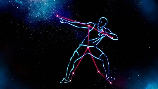 Usain Bolt nyní patří mezi hvězdy oválu i oblohy. Usain Bolt nyní patří mezi hvězdy oválu i oblohy.