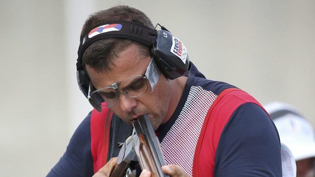 Český střelec David Kostelecký skončil v trapu čtvrtý. Český střelec David Kostelecký skončil v trapu čtvrtý.