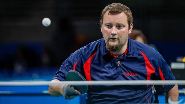 Stolní tenista Jiří Suchánek. Stolní tenista Jiří Suchánek.