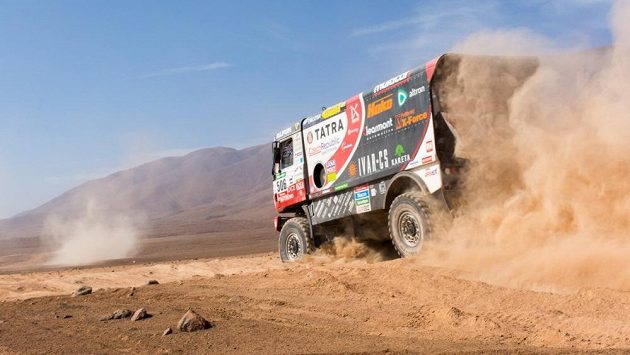 Martin Kolomý s tatrou na trati 8. etapy Rallye Dakar. Martin Kolomý s tatrou na trati 8. etapy Rallye Dakar.
