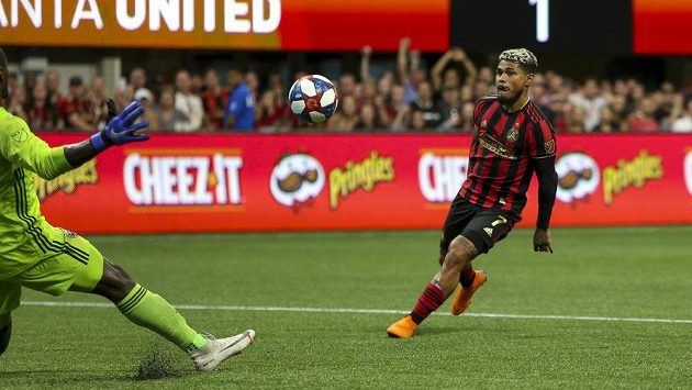 Fotbalista Atlanty United Josef Martínez během utkání MLS proti D.C. United. Fotbalista Atlanty United Josef Martínez během utkání MLS proti D.C. United.