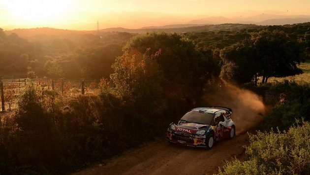 Fin Mikko Hirvonen na Italské rallye. Fin Mikko Hirvonen na Italské rallye.