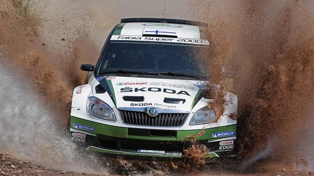 Juho Hänninen se Škodou Fabia S2000 při Turecké rallye (ilustrační foto). Juho Hänninen se Škodou Fabia S2000 při Turecké rallye (ilustrační foto).