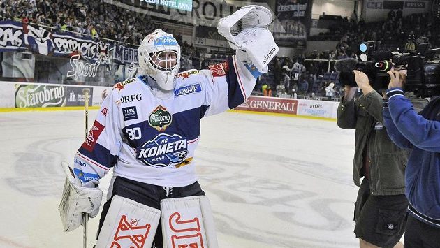 Brněnský brankář Pavel Jekel byl hrdinou utkání s Litvínovem. Brněnský brankář Pavel Jekel byl hrdinou utkání s Litvínovem.