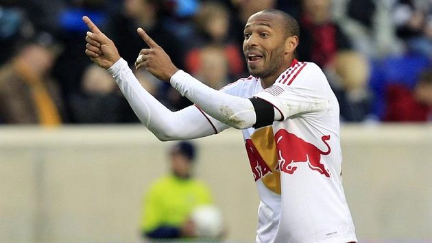 Thierry Henry v dresu týmu New York Red Bulls. Thierry Henry v dresu týmu New York Red Bulls.