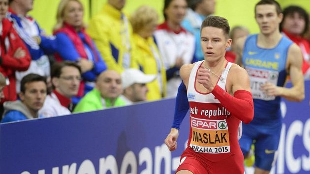 Pavel Maslák během rozběhu na 400 metrů Pavel Maslák během rozběhu na 400 metrů