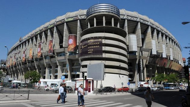 Stadión Santiago Bernabéu v Madridu. Stadión Santiago Bernabéu v Madridu.