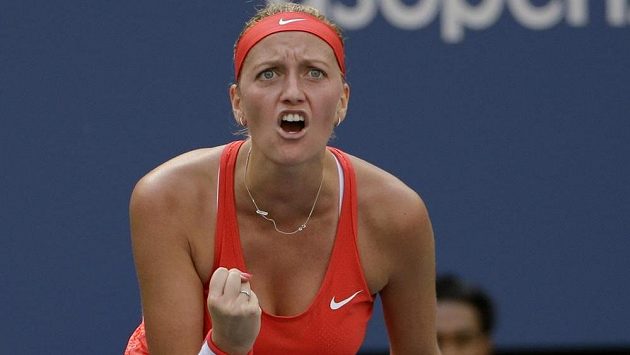 Radost Petry Kvitové na US Open. Radost Petry Kvitové na US Open.
