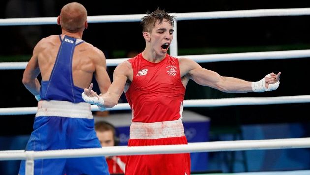Irský boxer Michael Conlan (vpravo) během olympijského turnaje v Riu. Irský boxer Michael Conlan (vpravo) během olympijského turnaje v Riu.
