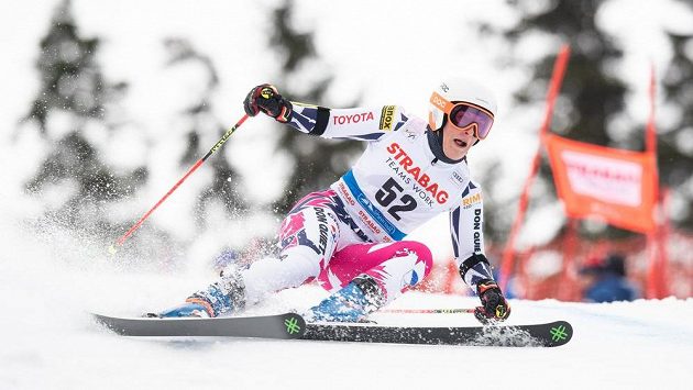 Gabriela Capová během obřího slalomu ve Špindlerově Mlýně. Gabriela Capová během obřího slalomu ve Špindlerově Mlýně.