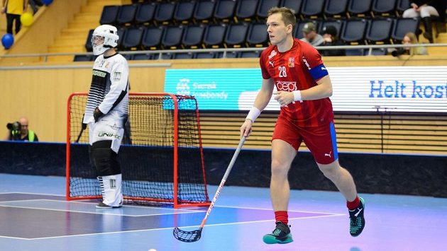 Kapitán florbalové reprezentace Matěj Jendrišák. Kapitán florbalové reprezentace Matěj Jendrišák.