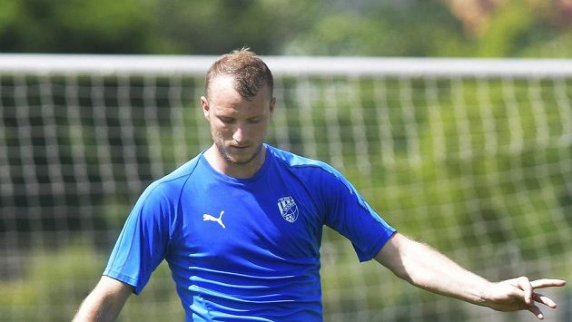 Útočník Viktorie Plzeň Michael Krmenčík na tréninku během přípravy na novou sezonu. Útočník Viktorie Plzeň Michael Krmenčík na tréninku během přípravy na novou sezonu.