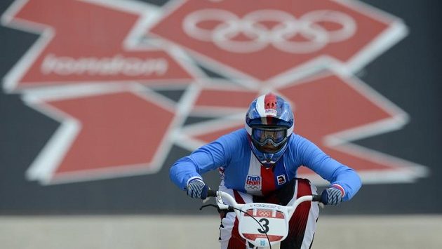 Romana Labounková při semifinálové rozjížďce na olympiádě v Londýně. Romana Labounková při semifinálové rozjížďce na olympiádě v Londýně.