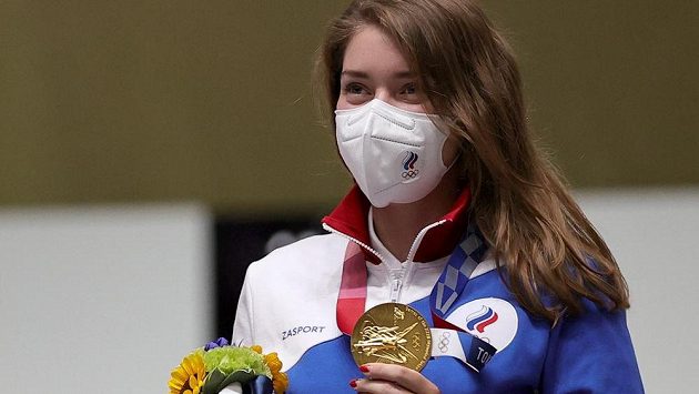 Ruska Vitalina Bacaraškinová vyhrála v Tokiu disciplínu vzduchová pistole. Ruska Vitalina Bacaraškinová vyhrála v Tokiu disciplínu vzduchová pistole.