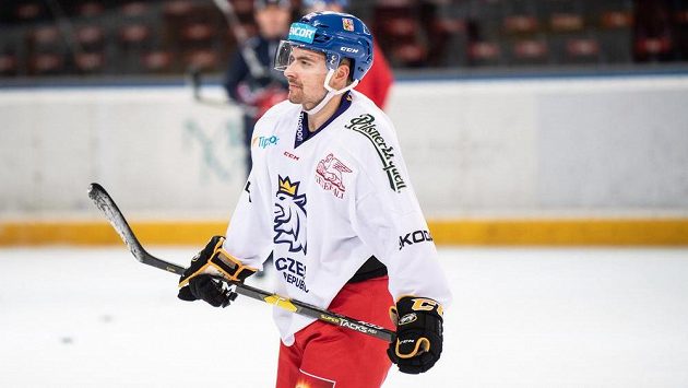Radek Koblížek při tréninku reprezentace. Radek Koblížek při tréninku reprezentace.