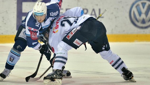 Petr Jelínek (vpravo) z Liberce a Jakub Lev z Plzně. Petr Jelínek (vpravo) z Liberce a Jakub Lev z Plzně.