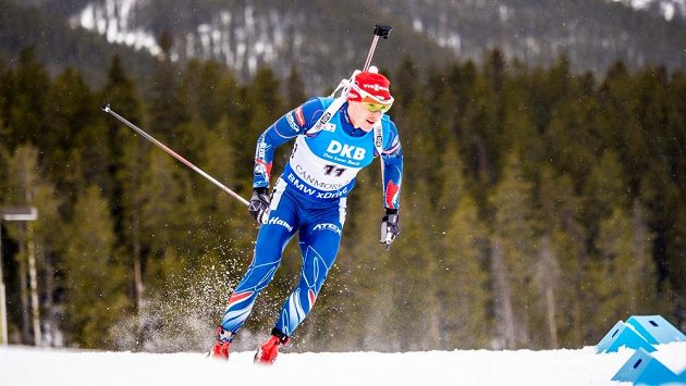 Ondřej Moravec během závodu s masovým startem v kanadském Canmore. Ondřej Moravec během závodu s masovým startem v kanadském Canmore.
