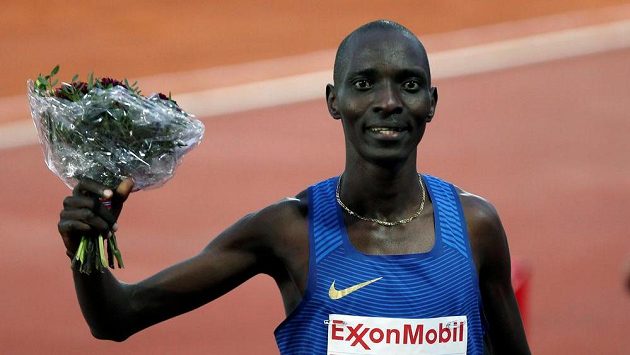 Keňský běžec Asbel Kiprop. Keňský běžec Asbel Kiprop.