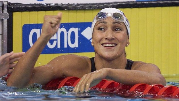 Slovenská plavecká hvězda Martina Moravcová v dobách své největší slávy Slovenská plavecká hvězda Martina Moravcová v dobách své největší slávy