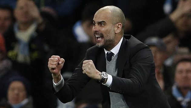 Trenér Manchesteru City Pep Guardiola. Trenér Manchesteru City Pep Guardiola.