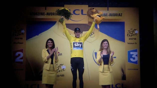 Takřka jistý vítěz 103. ročníku Tour de France Chris Froome. Takřka jistý vítěz 103. ročníku Tour de France Chris Froome.