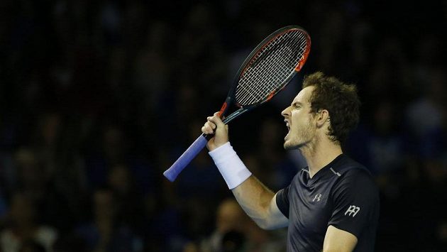 Britský tenista Andy Murray během daviscupového duelu s Juanem Martínem del Potrem. Britský tenista Andy Murray během daviscupového duelu s Juanem Martínem del Potrem.