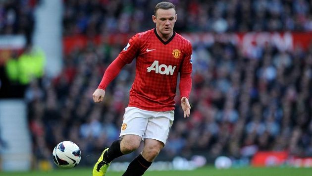 Útočník Manchesteru United Wayne Rooney. Útočník Manchesteru United Wayne Rooney.