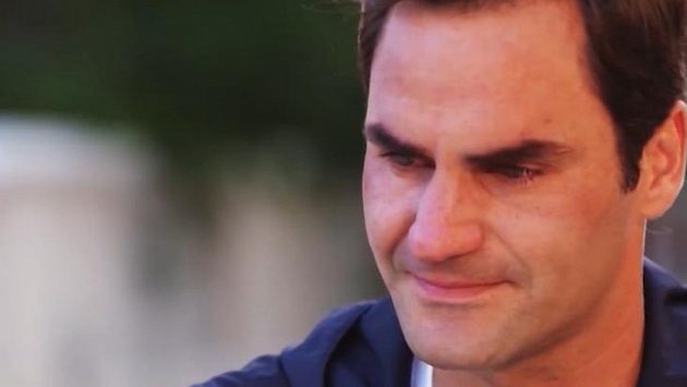 Rogera Federera přemohly emoce Rogera Federera přemohly emoce