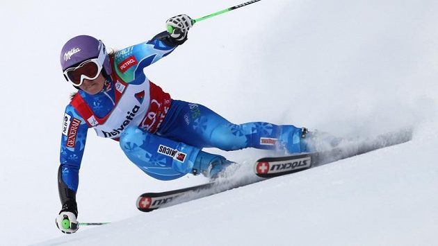 Slovinská lyžařka Tina Mazeová Slovinská lyžařka Tina Mazeová