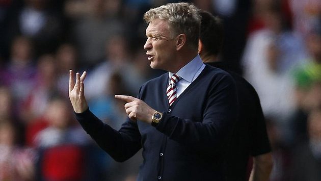 Trenér Sunderlandu David Moyes. Trenér Sunderlandu David Moyes.