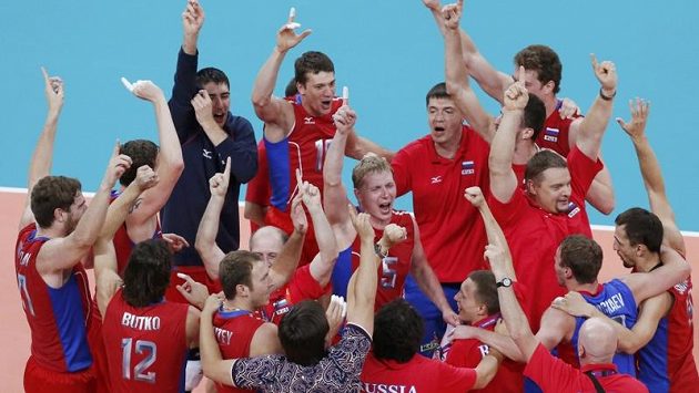 Ruští volejbalisté otočili zápas s Brazílií a radují se ze zisku zlatých medailí. Ruští volejbalisté otočili zápas s Brazílií a radují se ze zisku zlatých medailí.