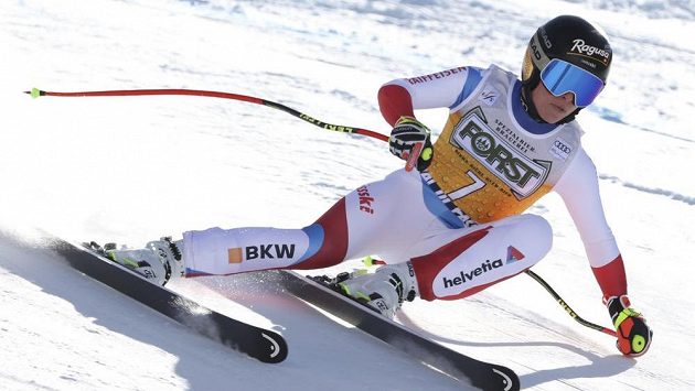 Lara Gutová-Behramiová si jede pro triumf ve sjezdu ve Val di Fassa. Lara Gutová-Behramiová si jede pro triumf ve sjezdu ve Val di Fassa.