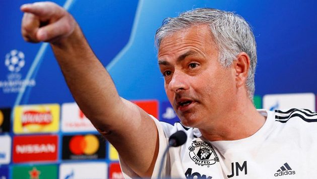 Jose Mourinho na tiskové konferenci Jose Mourinho na tiskové konferenci