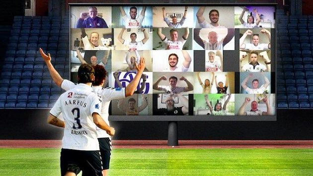 Dánský fotbalový klub Aarhus otevře fanouškům virtuální tribunu Dánský fotbalový klub Aarhus otevře fanouškům virtuální tribunu
